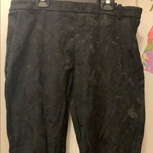 Black Pattern Pants